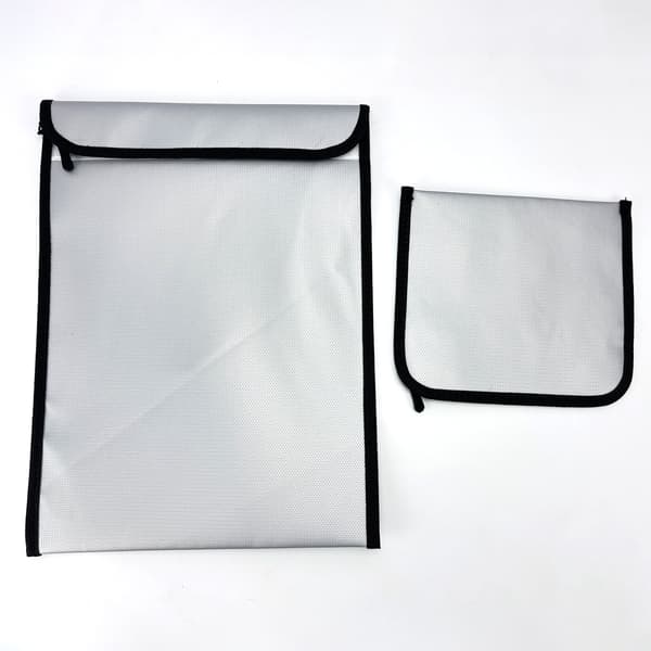 Brandsäker och vattentät dokumentväska (2-pack, stor + liten)