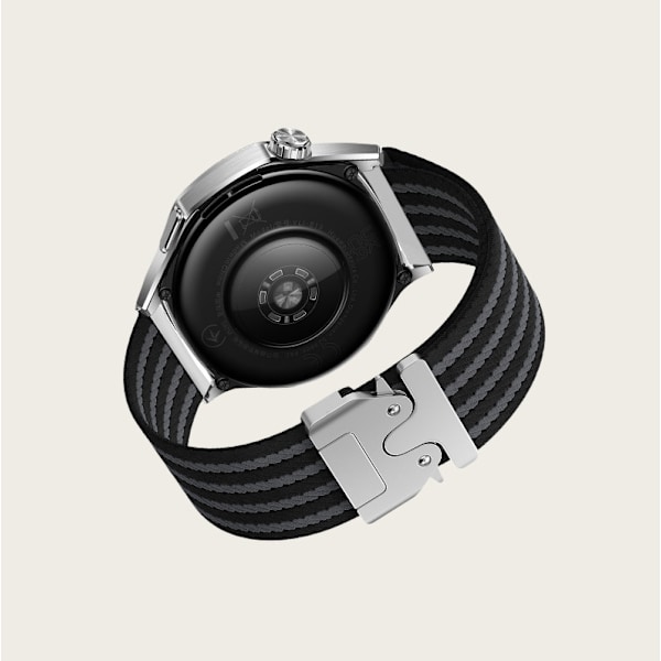 22mm Vävd Klockarmband i Nylon för Huawei GT5/Watch 3/4 Pro Grå