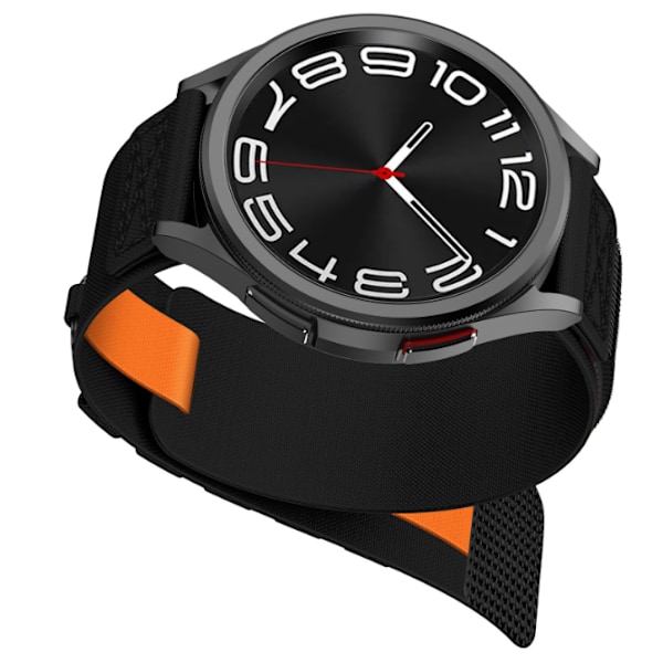 Nylon urrem til Samsung Galaxy Watch Sort S