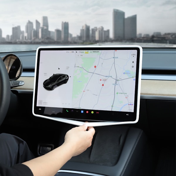 Tesla Model Y/3 näytönsuojakehys Valkoinen