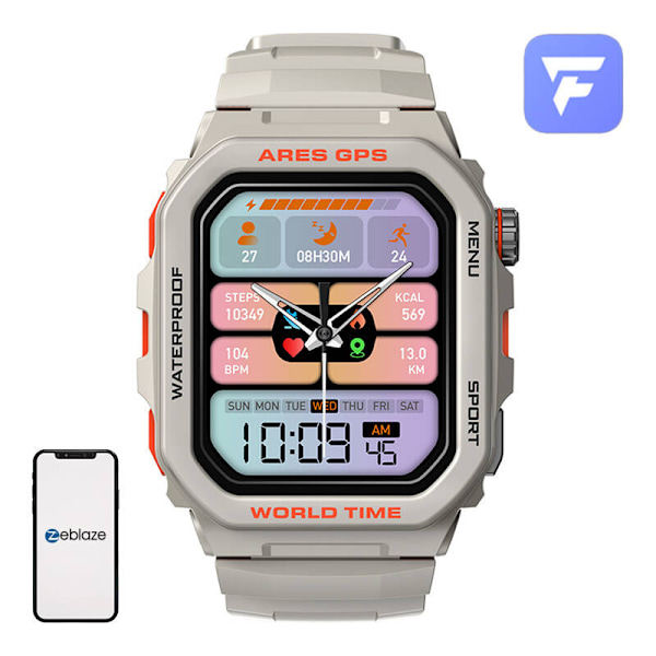 Zeblaze Ares GPS smartklocka (vit)