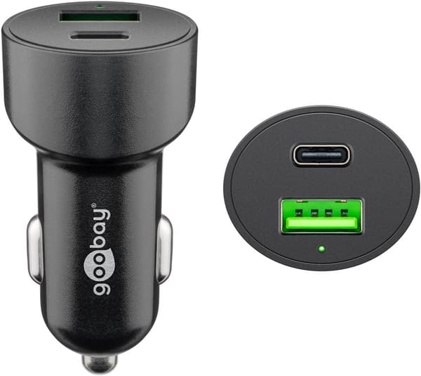 Dubbel USB-billadare USB-C™ PD (Power Delivery) (48 W)