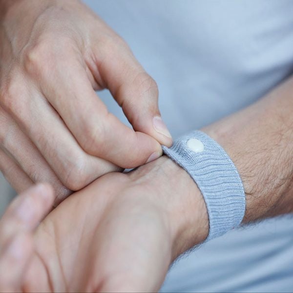 Rejsesyge armbånd