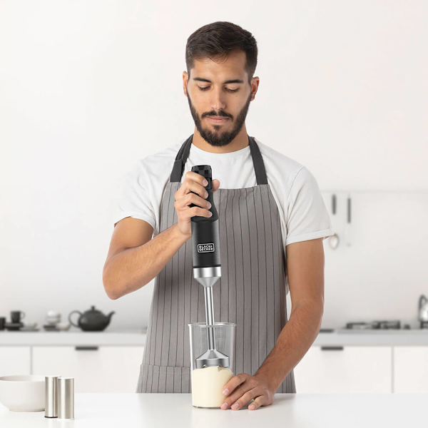 BLACK+DECKER Hand Blender 1500W Black  Accessories