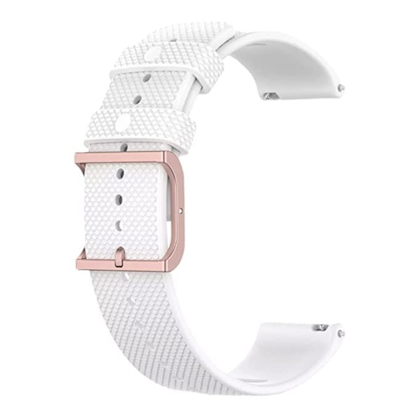 Bowener GRIT X Pehmeä silikonirannekellon ranneke Samsung Galaxy Watchille 20mm Samsung Galaxy Watch 5/Samsung Galaxy Wa Valkoinen