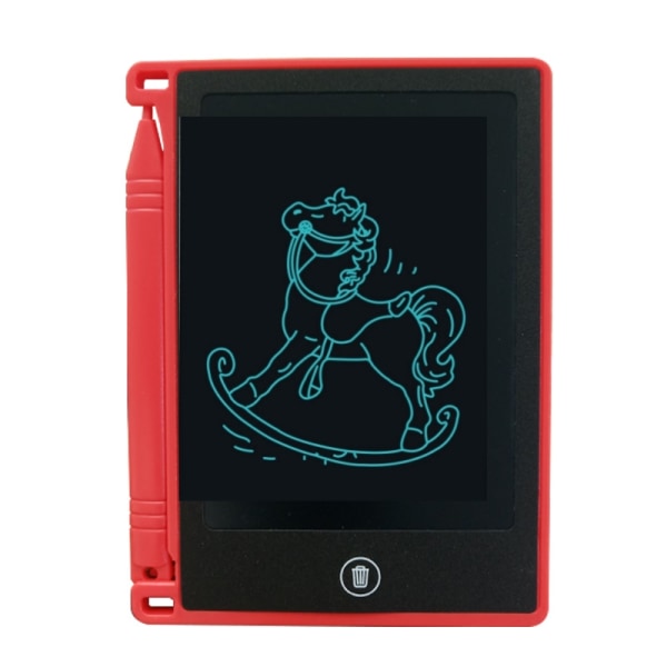 4,4" LCD digital ritplatta med penna Röd