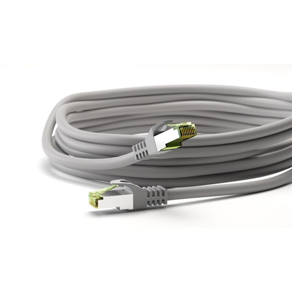GHMT-certifierad CAT 8.1 patchkabel, S/FTP (PiMF), grå