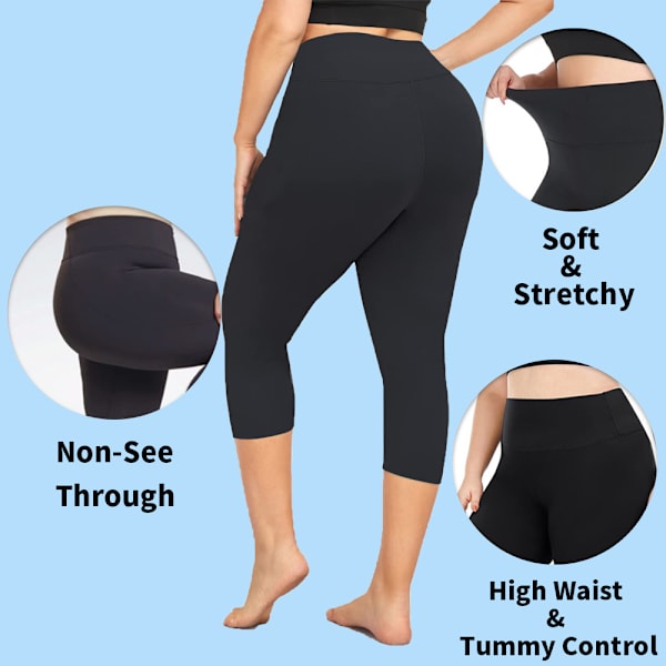 Plus Size yogabukser 4XL