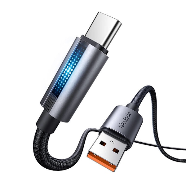 Mcdodo CA-5180 USB-A–USB-C-kaapeli, 1,2 m (musta)