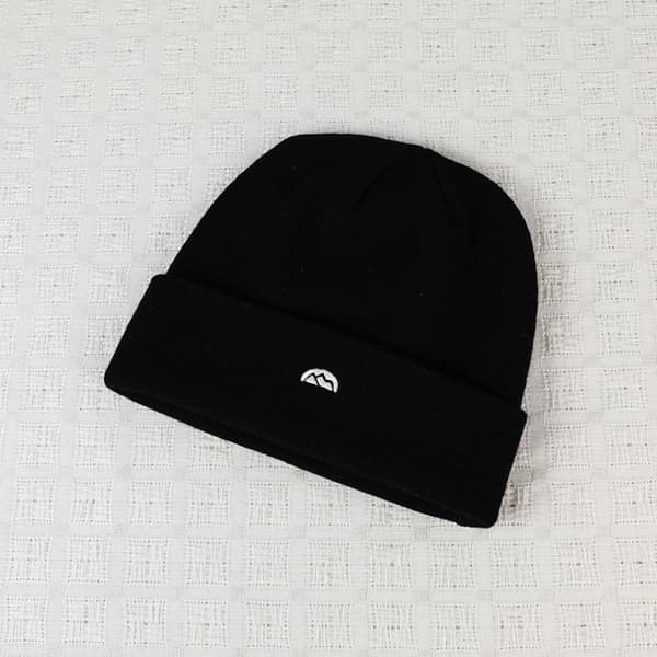 Oversized Stickad Mössa - Varm Vintermössa för Huvudet Black Black