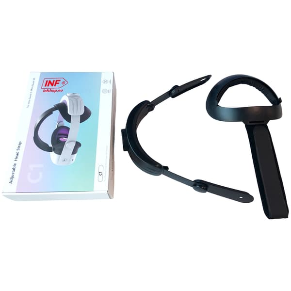 Justerbar hovedrem til Meta Quest 3S Black Black