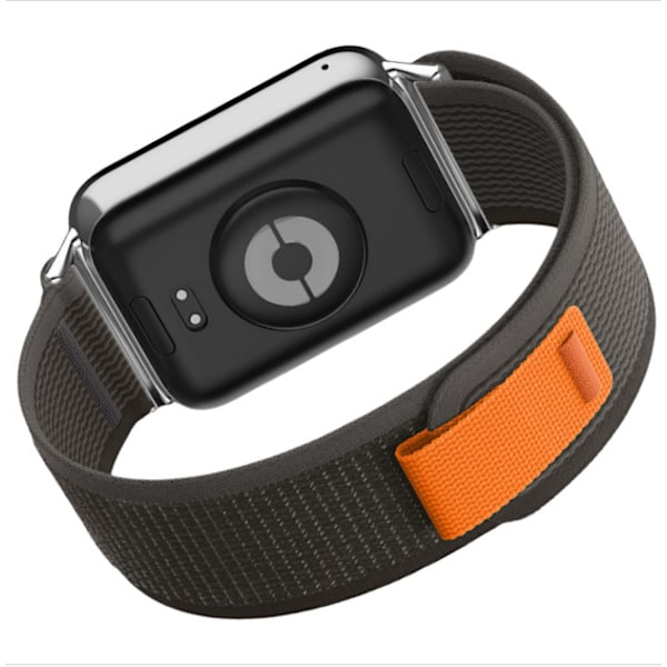 Alpine Loop flätad nylon klockarmband för Xiaomi 9 Pro / 8 Pro Svart+grå