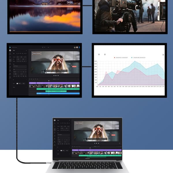 USB4 Datakabel 240W Vinkel - Typ-C PD Kabel med 8K Videostöd och 40Gbps Dataöverföring, Kompatibelt med Thunderbolt 4 0.5m 0.5m