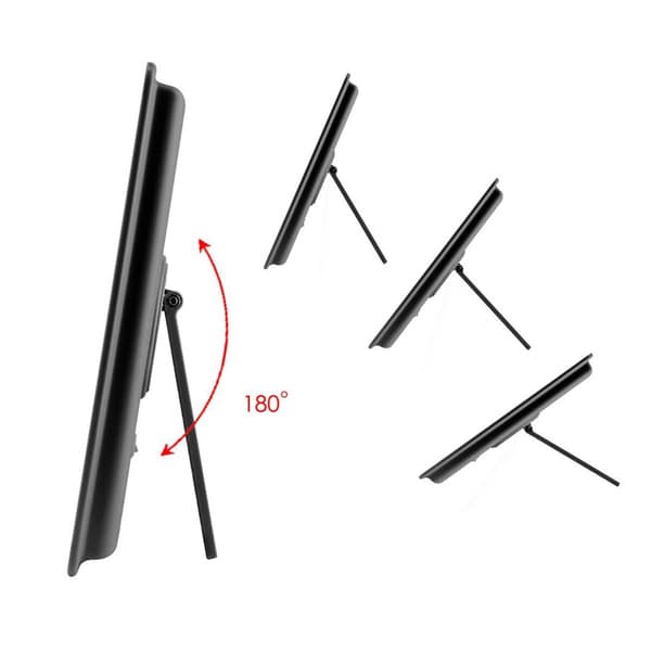 LED Sminkspegel med Ställ - Touch Dimbara, 3-Vägs Belysning, 255x185mm Black Black