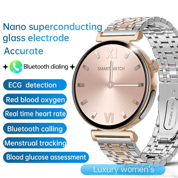 Smartwatch til kvinder med EKG og Bluetooth