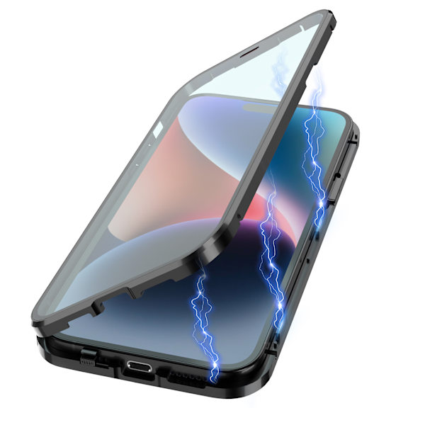 Skärmskydd magnetiskt skyddande telefonfodral med stativ iPhone 13 16.6x8.5x1.5 cm