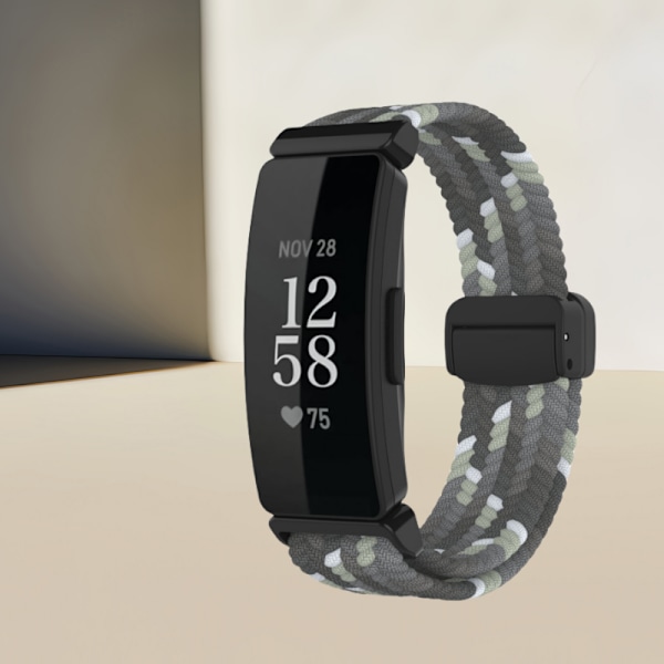 Stilrent vävt magnetband i nylon för Fitbit Inspire 3 Flerfärgad 3