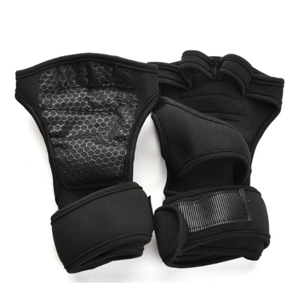 1 par håndvægtsvægtløftende skridsikre slidbestandige handsker XL