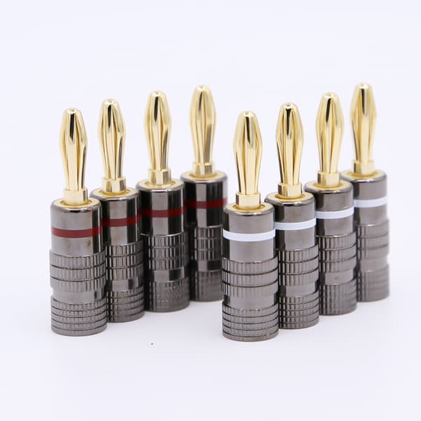Bananstik forgyldt 4 mm 8-pak 16-pack