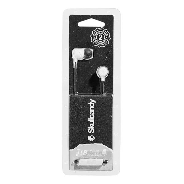 SKULLCANDY Hörlur In-Ear JIB Mic Vit/Svart