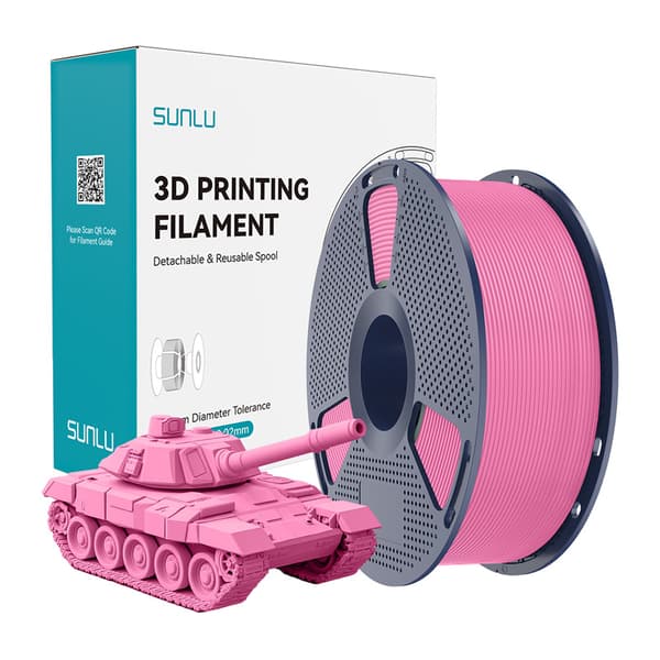 Sunlu PLA+ High-Speed filament 1.75 mm rosa för FDM 3D-skrivare