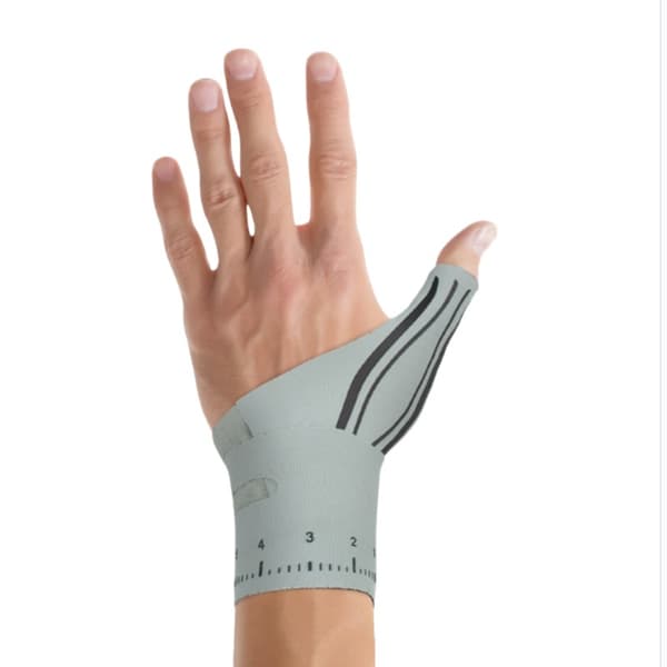 Grå Vänster Tumspica Skena - Lättviktigt & Andningsbart Handledsstöd för Män & Kvinnor Grey Left hand Grey