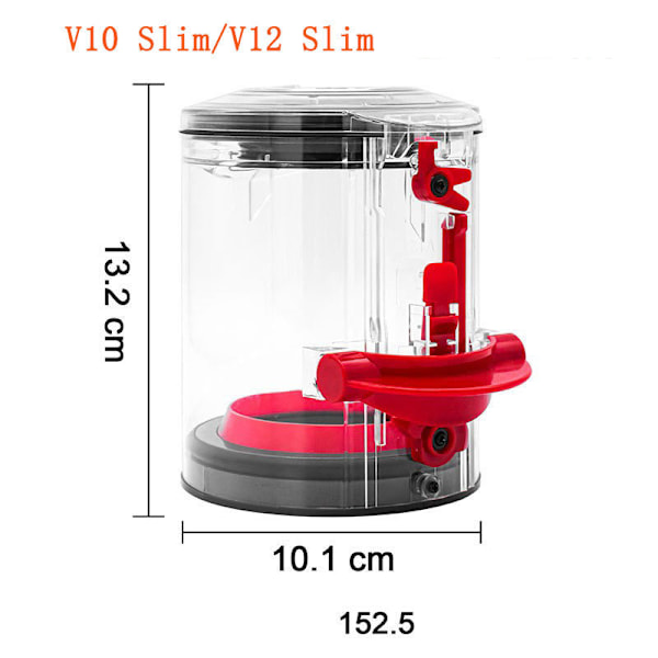 INF Ersättningssoptunna för Dyson V10/V12 Slim Dammsugare