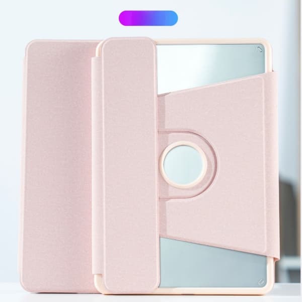 360° Roterande Bluetooth Tangentbordsfodral Kompatibelt med iPad 5/6 (2017/2018) 9.7" - Rosa