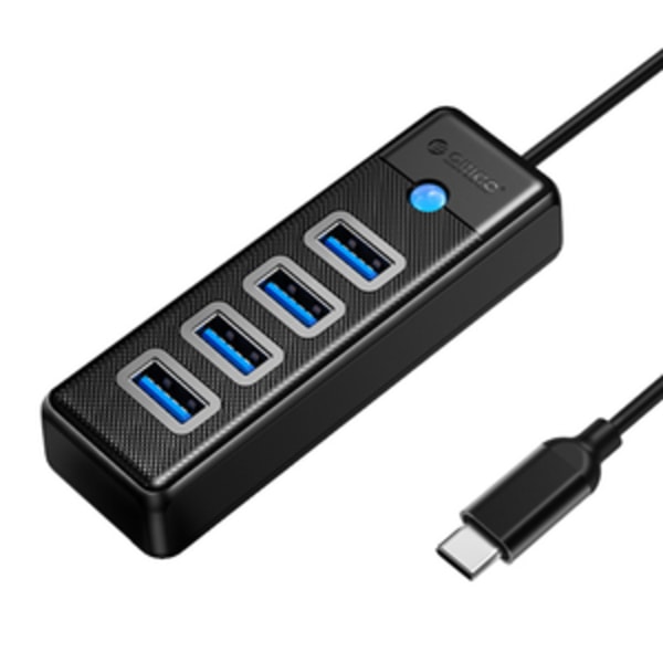 Orico HUB USB-C til 4x USB 3.0 5Gbps 0,15m Sort