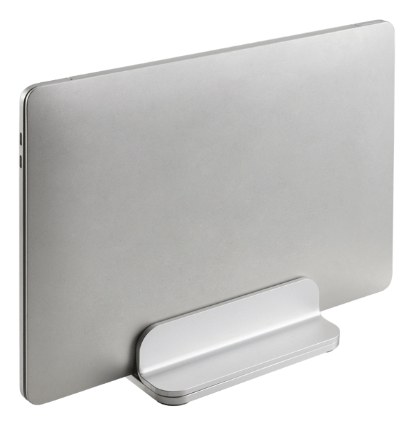 Adjustable vertical laptop holder, 5kg, aluminium
