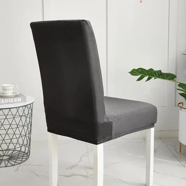 Enfärgat Stolsöverdrag Black Black