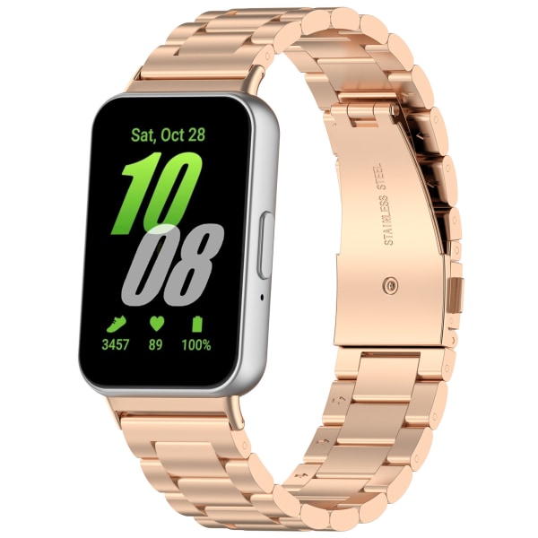Klockarmband i Rostfritt Stål för Samsung Galaxy Fit 3 Rose guld
