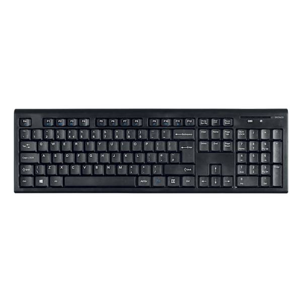 Wireless keyboard 105 keys USB receiver 10m range UK layout