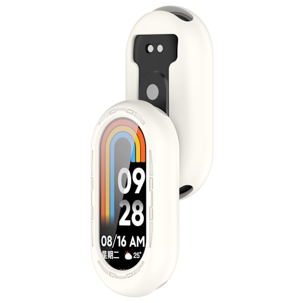 Silikonfodral för Xiaomi Mi Band 8/8 NFC/9/9 NFC Vit