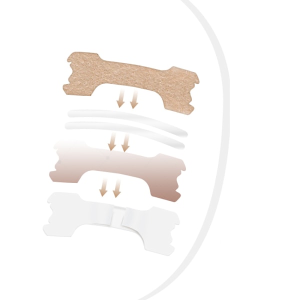 Nenäliuskat kuorsauksen lievittämiseen Beige