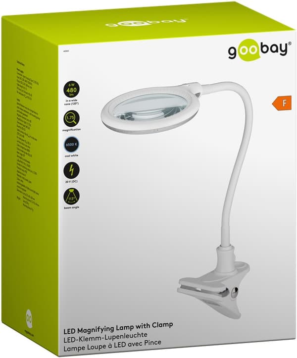 LED suurennuslamppu kiinnikkeellä, 6 W