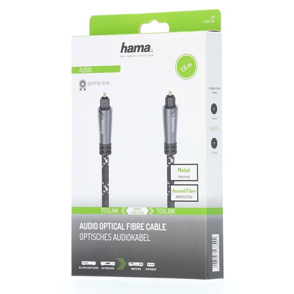 Kabel ODT Metall Svart 1.5m