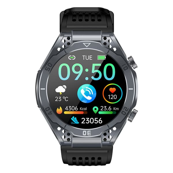 Smartwatch med EKG, Bluetooth-opkald og musik - Grå