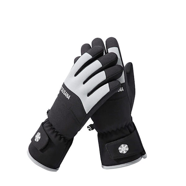 Unisex vinterhandskar - pekskärm, vindtät och varm Svart
