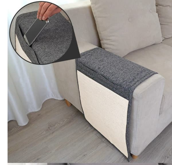 Skydda din soffa med en sisalklosbräda - Vänster sida