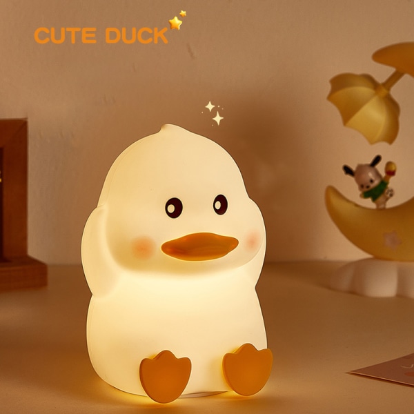 Creative Duck Little Night Light för sovrum - Laddning + Timing