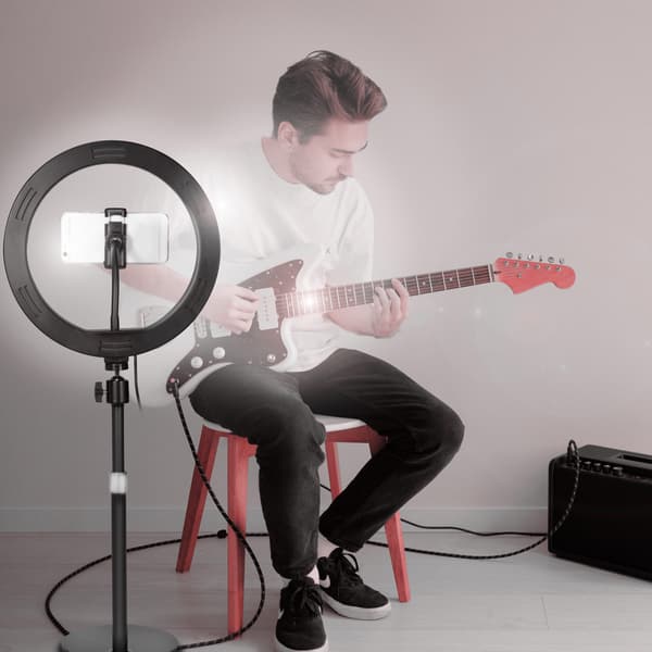 Ring light för smartphone Ø25cm m bordsstativ