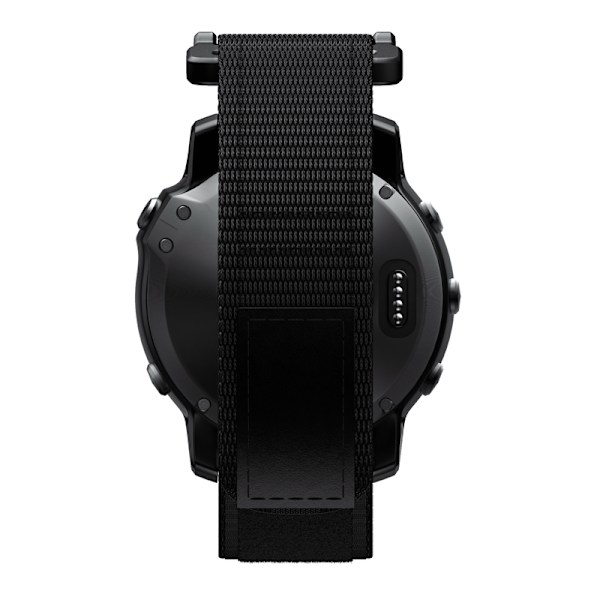 INF Kellon ranneke 22 mm Garmin Fenix 5/6/7 Forerunner Approach Nylon Musta