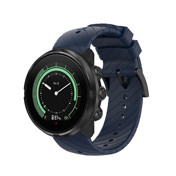 Suunto 7/9/9 Baro/D5 armbånd silikone Sort