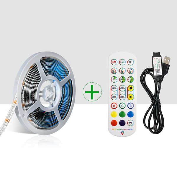 3M RGB LED Strip Lights Kit med IR & Bluetooth-kontrol