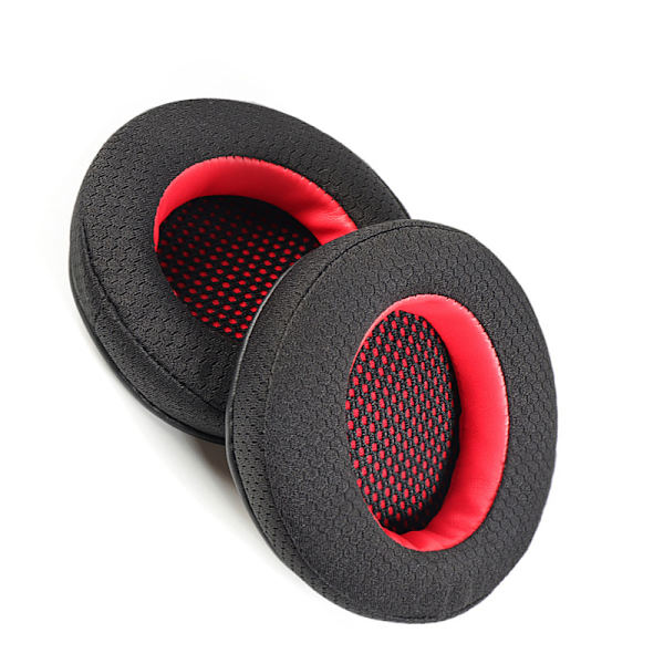 2-pack utbytesöronkuddar för Razer Kraken Pro V1 hörlurar Red Red