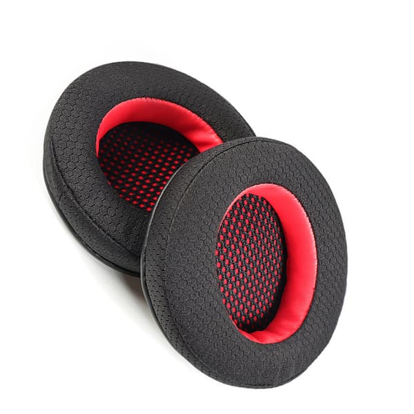 2-pakke erstatnings ørepuder til Razer Kraken Pro V1 hovedtelefoner Red Red