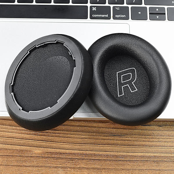2 stk. udskiftningsørekopper kompatible med Kingston HyperX Cloud Mix 2 - Proteinlæder & Memory Foam
