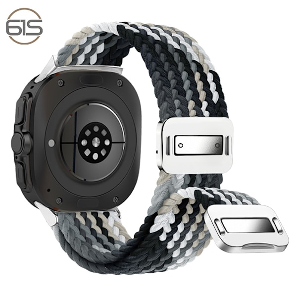 Samsung Watch 7 Ultra Elastic Woven Nylon Strap Grå