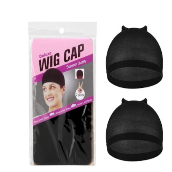 Perukgrepp för Kvinnor, 4-pack Svart